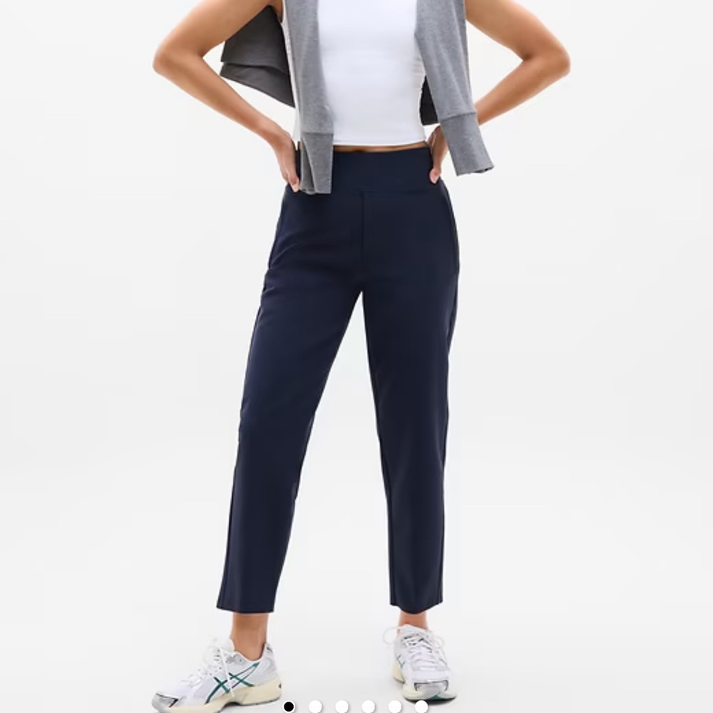 Athleta Endless High Rise Navy Pants Sz 12